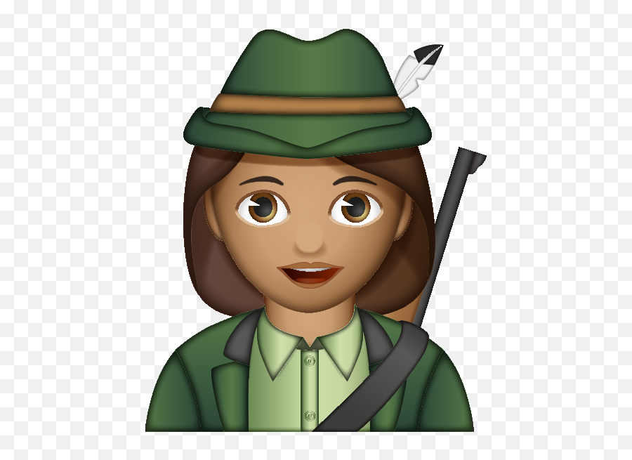 Huntswoman - Cartoon Emoji,Captain Emoji