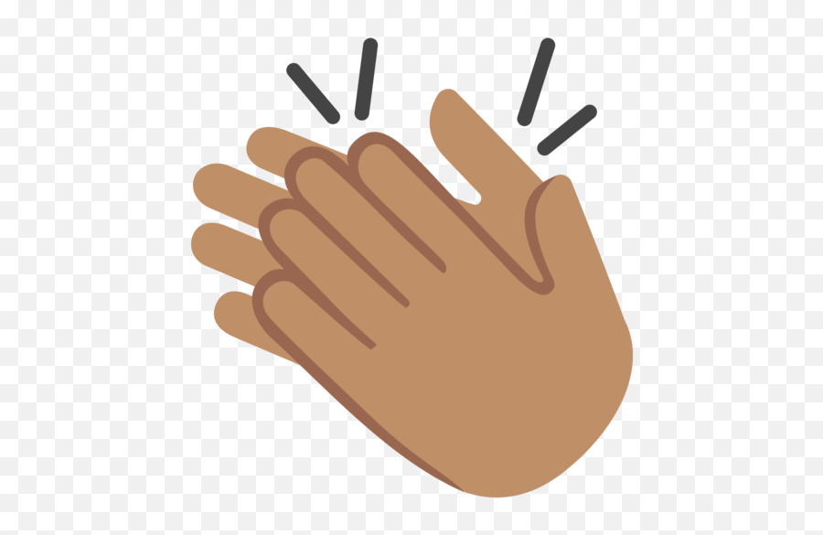 Medium Skin Tone Emoji - Brown Hands Clapping Emoji,Hands Clapping Emoji