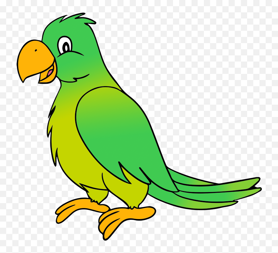 Parrot Clipart Green Indian Parrot Green Indian Transparent - Clipart Image Of Parrot Emoji,Parrot Emoji