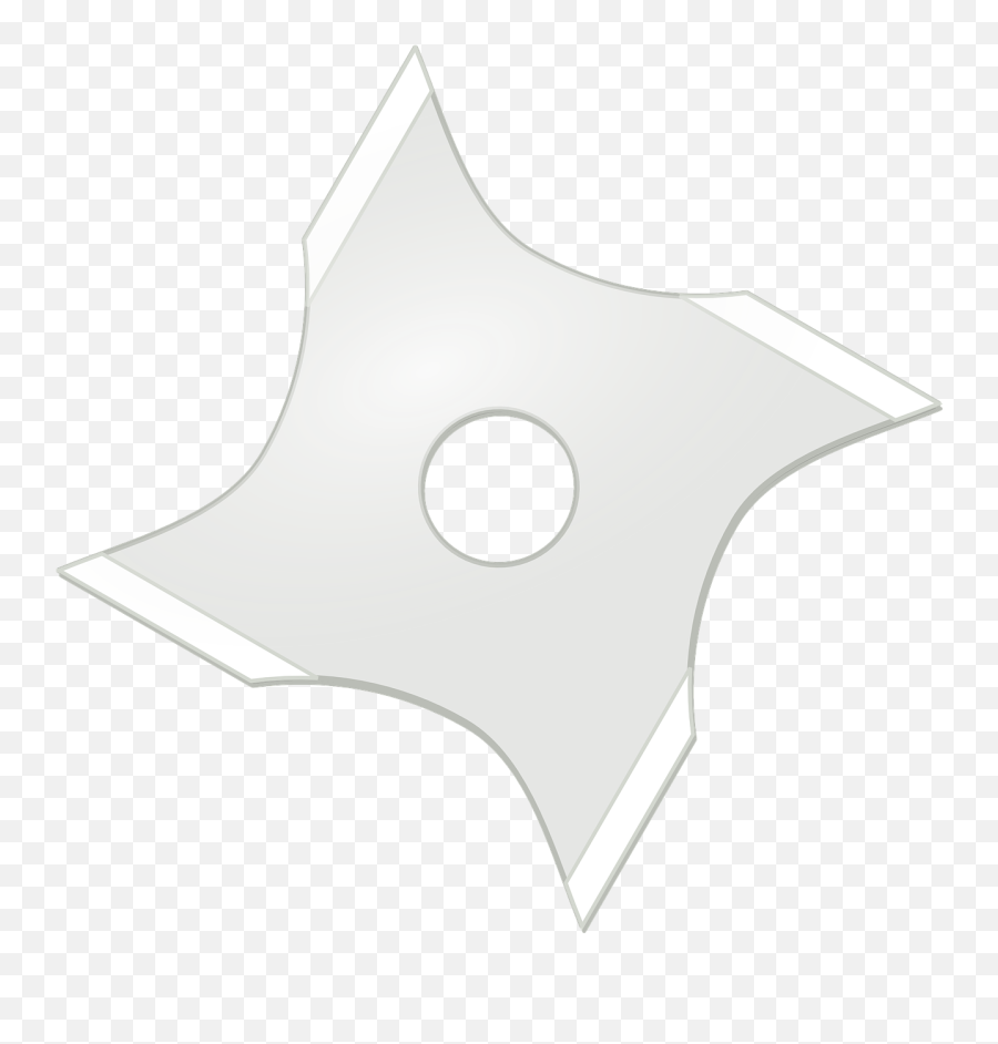 Ninja Star Shuriken Weapon Blade Metal - White Ninja Star Png Emoji,Throwing Stars Emoji