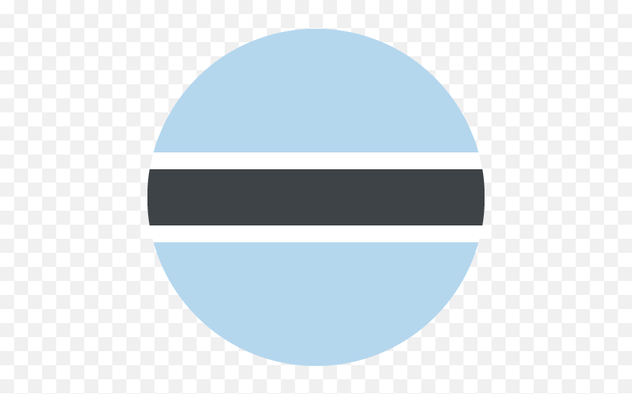 Flag Of Botswana Emoji For Facebook - Circle,Botswana Flag Emoji