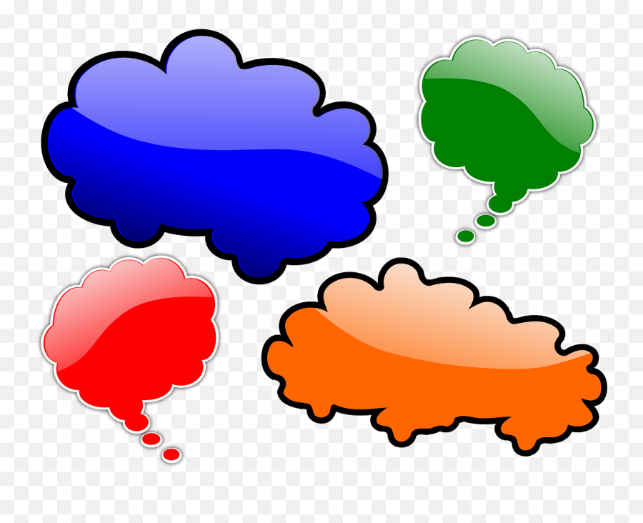 Comments Bubbles Speech Balloon Cartoon - Gambar Kartun Berpikir Png Emoji,Where Is The Thought Balloon Emoji