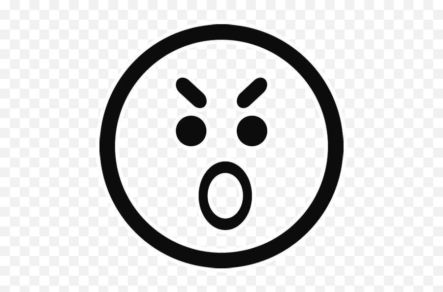 Whatsapp Black Outline Emoji Png Free Download Png Mart - Soylent S Logo,Black Emojis