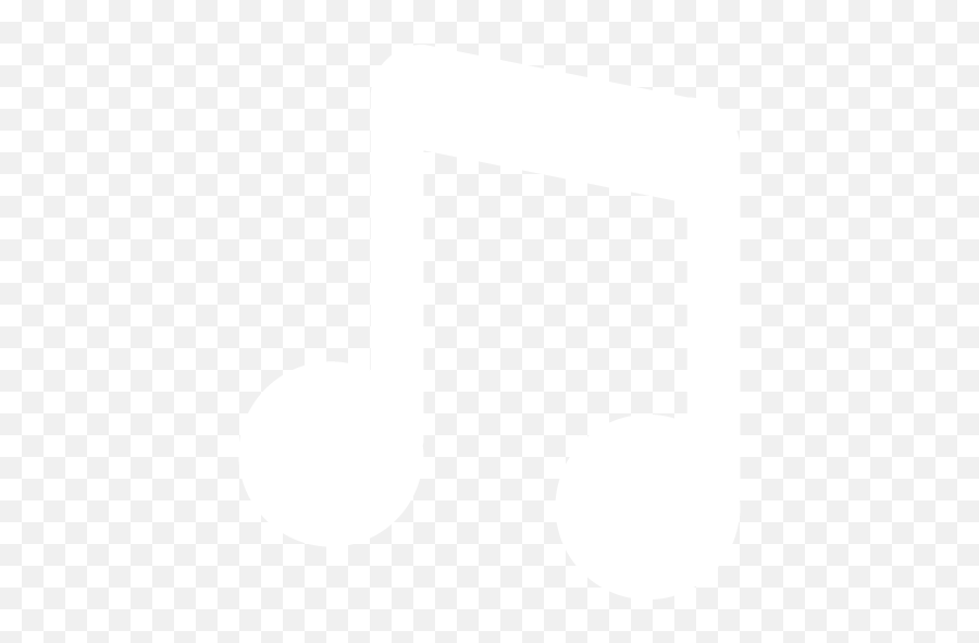 White Musical Note Icon - Music Note Symbol White Emoji,Music Note Emoticon