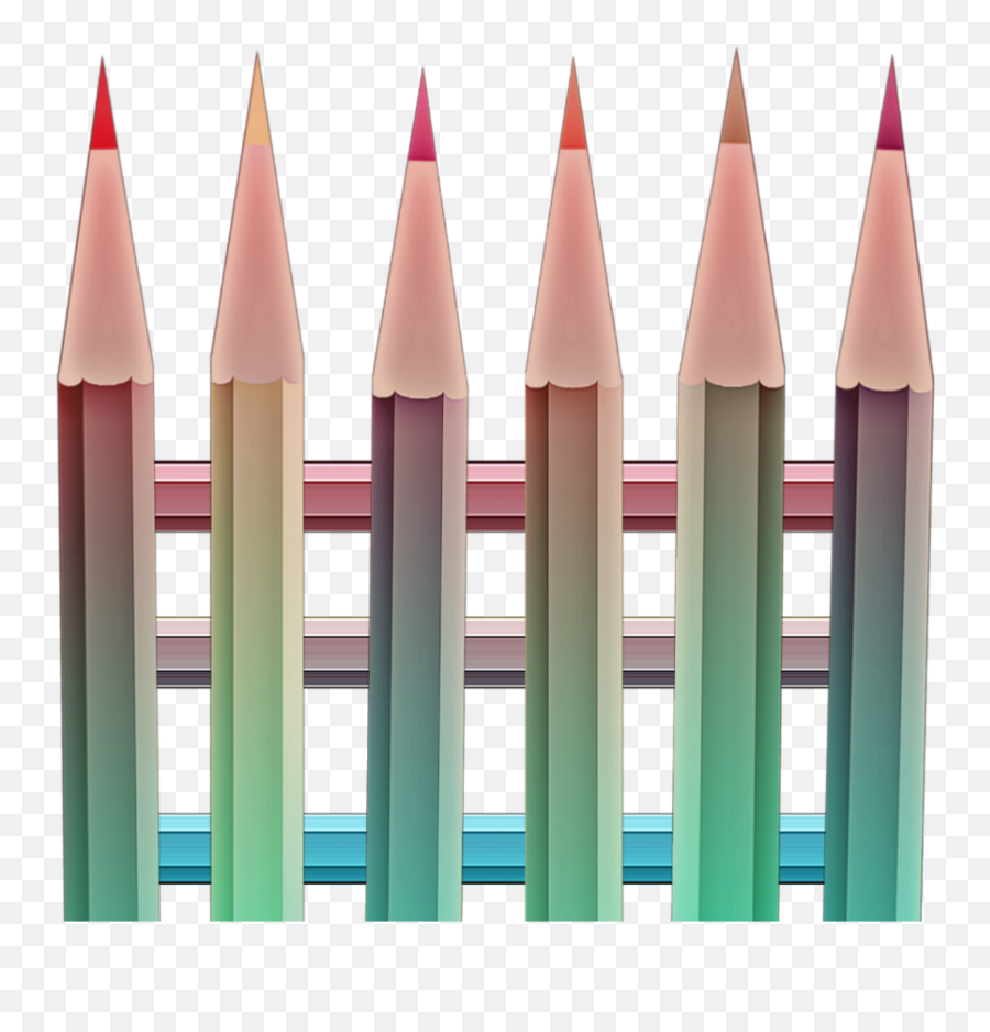 Fence Colorful Crayon Colored Pencil - Art Emoji,Crayon Emoji