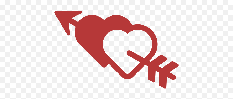 Iconos De Corazones Cupidos Y Figuras De Amor - Dos Corazones Flechados Emoji,Emoji De Corazon
