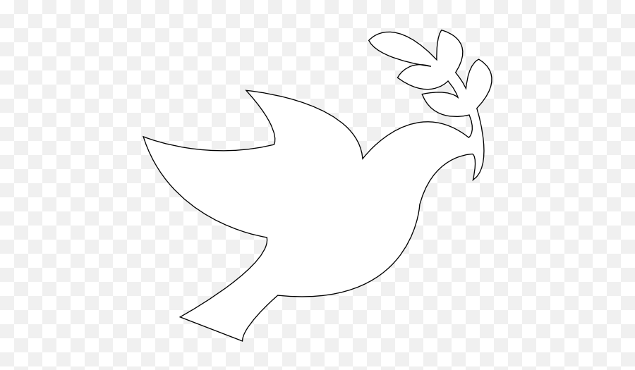 Black And White Peace Dove Clipart - Rest In Peace Decal Emoji,Peace Sign Emoji Black And White