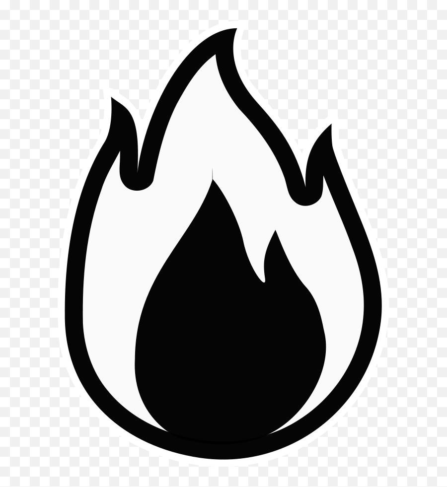 Fire Flames Clipart Black And White Free Clipart - Black And White Fire Clipart Emoji,Emoji Clip Art Black And White
