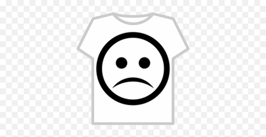 Sad Face Emoticon - Sad T Shirt Roblox Emoji,Face Emoticon