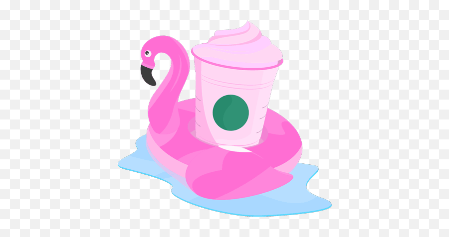 Starbucks Welcomes The Vibrant Ruby Flamingo Frappuccino To - Illustration Emoji,Frappe Emoji