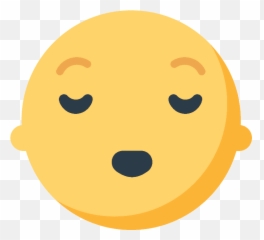Relieved Face Emoji Clipart - Cara Neutral