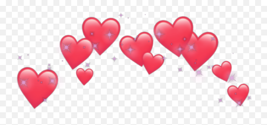 Download Heart Hearts Crown Emoji Emojis Tumblr Png Heart - Blue Heart Crown Transparent,Crown Emoji