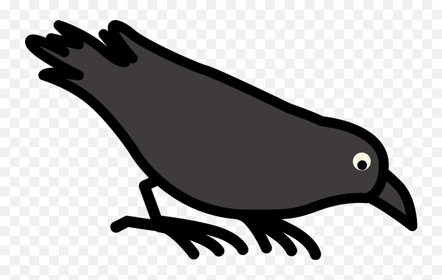 Crow Clipart Free Download Transparent Png Creazilla - Perching Bird Emoji,Raven Bird Emoji
