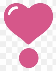 Cœur point du0027exclamation image clipart Téléchargement - Coração Ponto De Exclamação Emoji