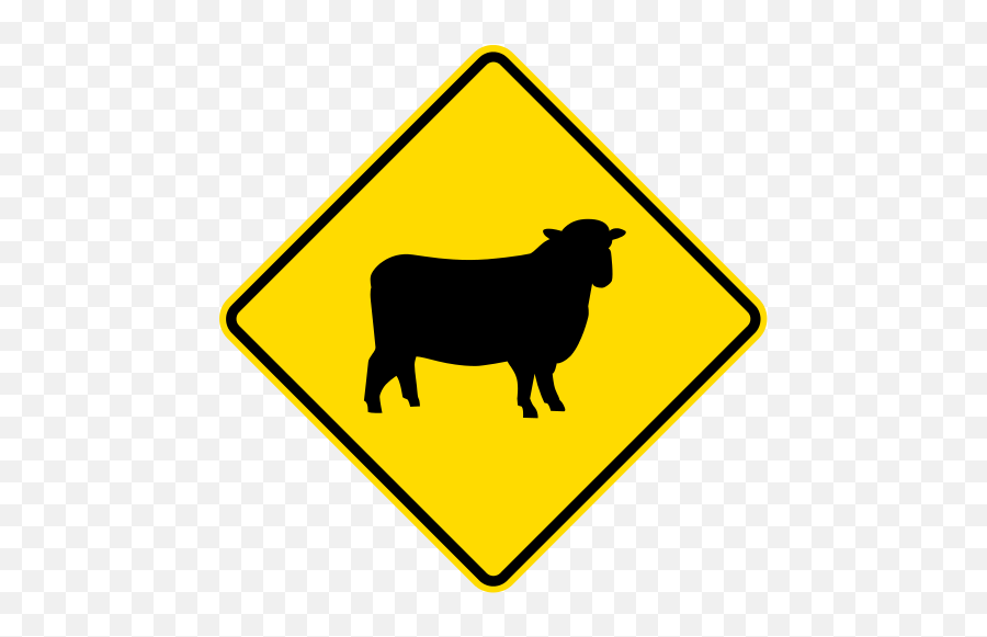 Symbols By Alphabetical Order Sh - Sheep Crossing Sign Emoji,Sheep Emoticon