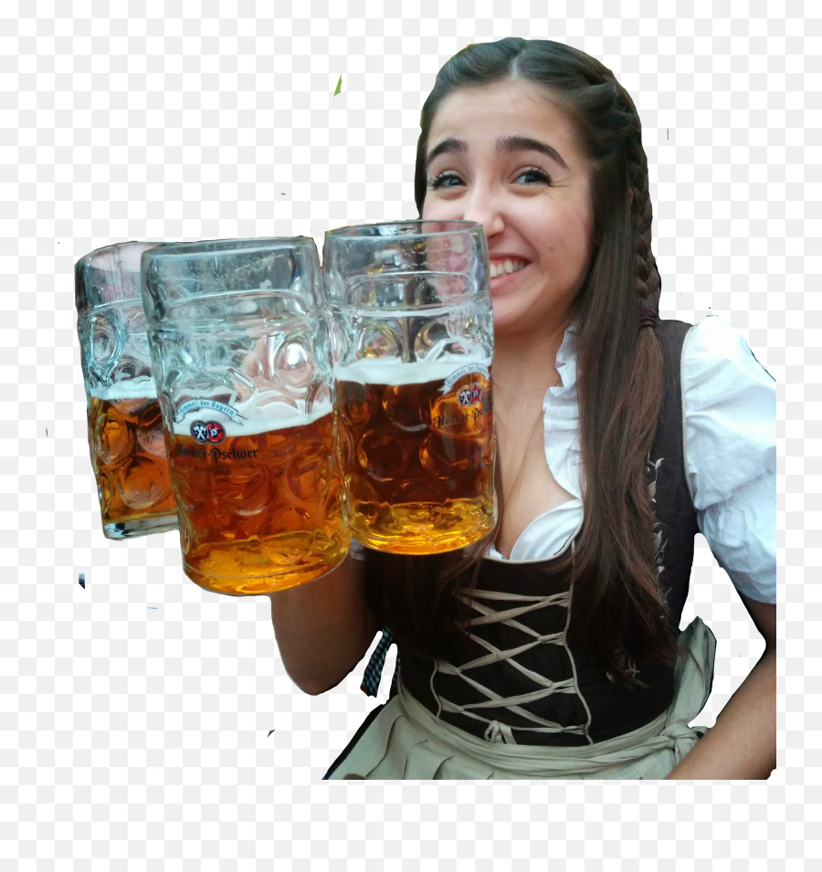 Cerveja Oktober Oktoberfest Sticker By Mariaclarafv - Beer Glassware Emoji,Oktoberfest Emoji