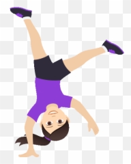 Cartwheeling Joypixels Acrobatics - Emoji