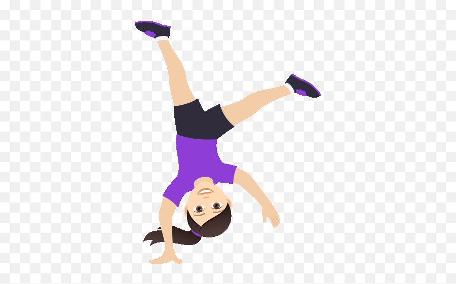 Cartwheeling Joypixels Acrobatics - Cartwheel Emoji,Figure Skating Emoji
