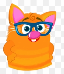 Nice Good Kitty Cat And Penguin - Cartoon Emoji,Origami Emoji