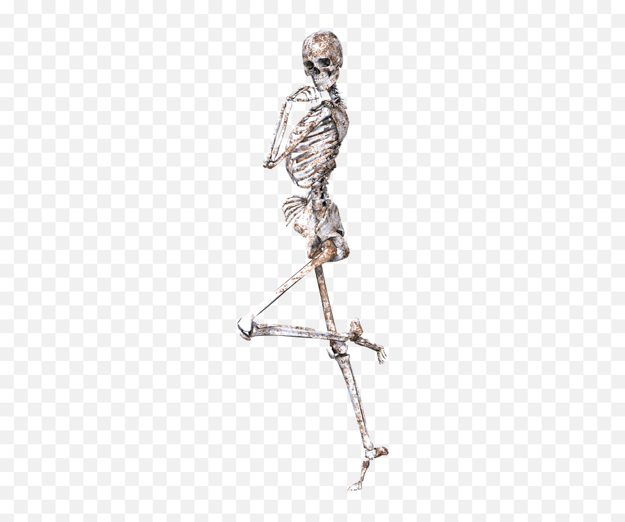 Skeleton Pose Skull - Skeleton 3d Png Emoji,Lying Down Emoji