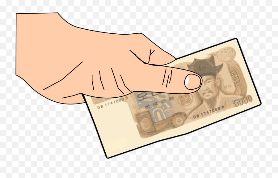 Money In Hand Emoji Png Transparent Cartoon - Hands With Money Clipart,Money Emoji Png