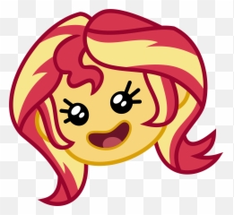 Happy Sunset Emoji - Clip Art