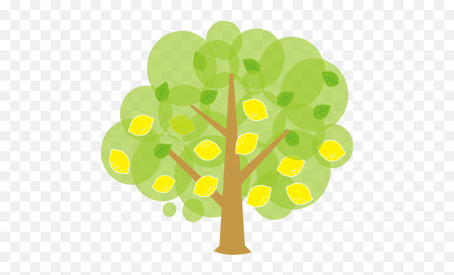 Lemon Tree - Cute Tree Clipart Emoji,Flag Honey Plant Emoji