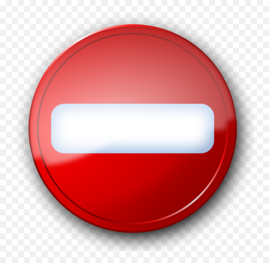 Free Clip Art - Divieto Clipart Emoji,No Entry Sign Emoji