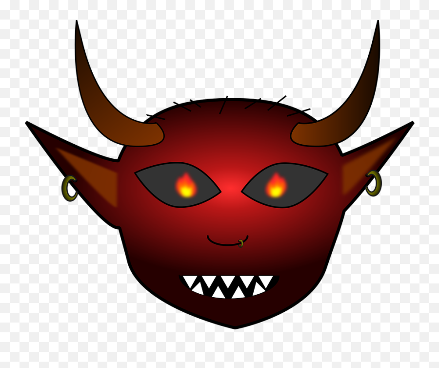 Free Demon Devil Vectors - Demon Emoji,Superman Emoticon