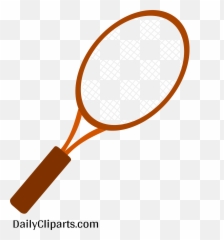 Tennis Racket Clipart Image - Racquet Icon Transparent Color Emoji