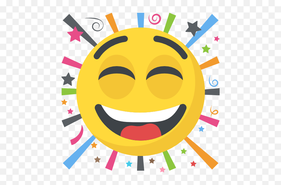 Emoticon Library At Getdrawings - Happy New Years Banner Clip Art Emoji,Excited Emoticon