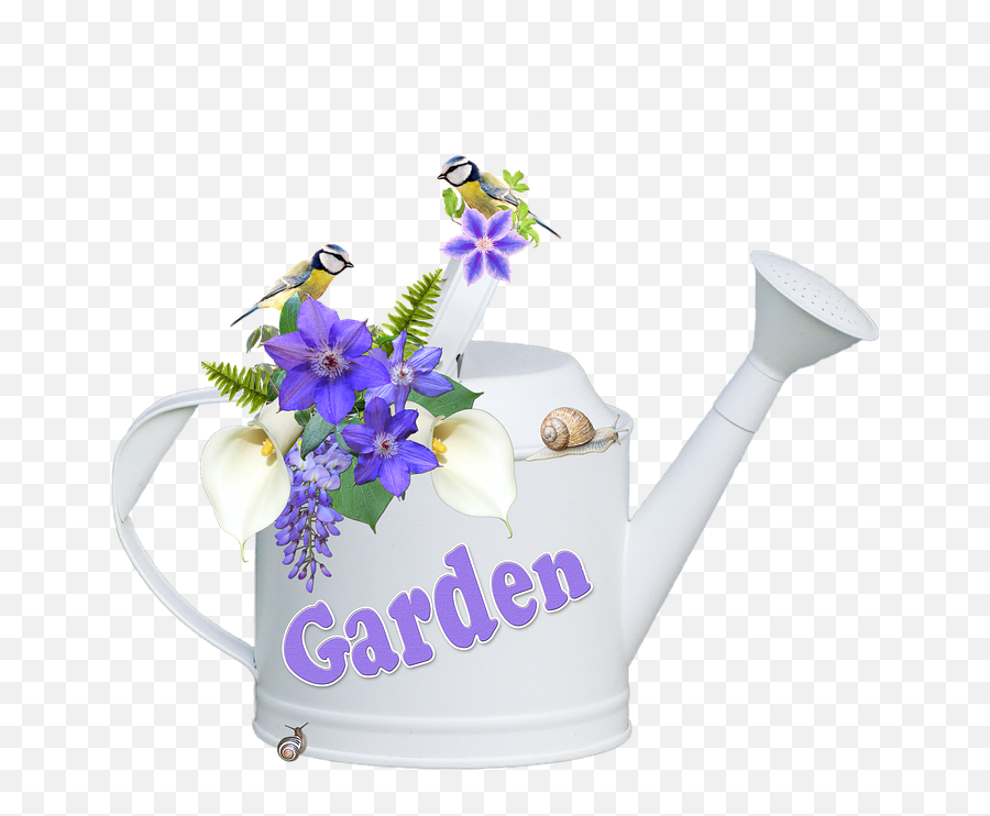 Watering Can Flowers Clematis - Flowerpot Emoji,Watering Can Emoji
