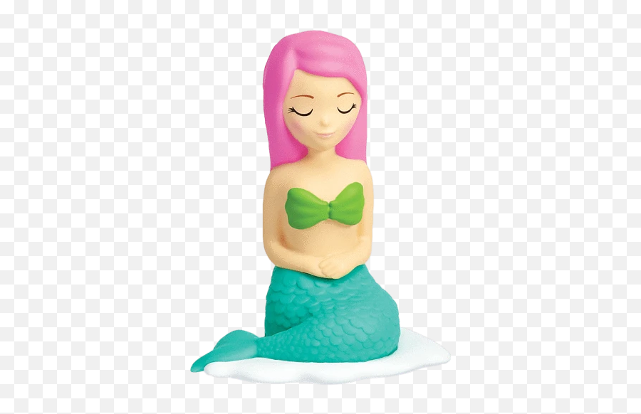 Emoji Furry Embroidered Plush Pillow - Figurine,Mermaid Emoji Pillow