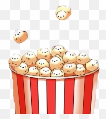 Popcorn Sticker Kawaii Cartoonizer Vote Chibi Hashtag - Cartoon Cute Kawaii Popcorn Emoji,Popcorn Emoji