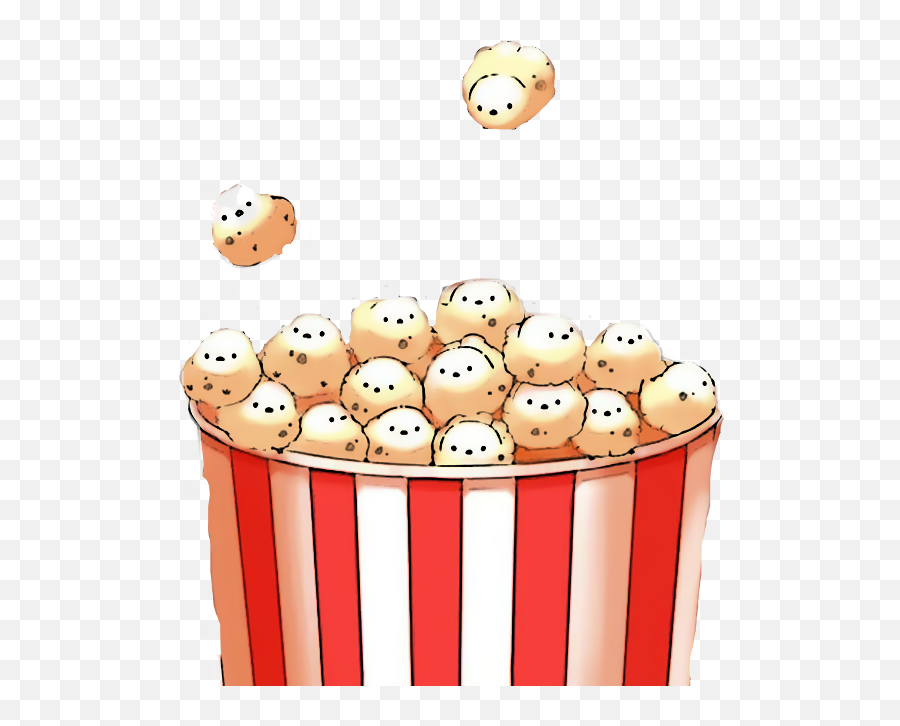 Popcorn Sticker Kawaii Cartoonizer Vote Chibi Hashtag - Cartoon Cute Kawaii Popcorn Emoji,Popcorn Emoji