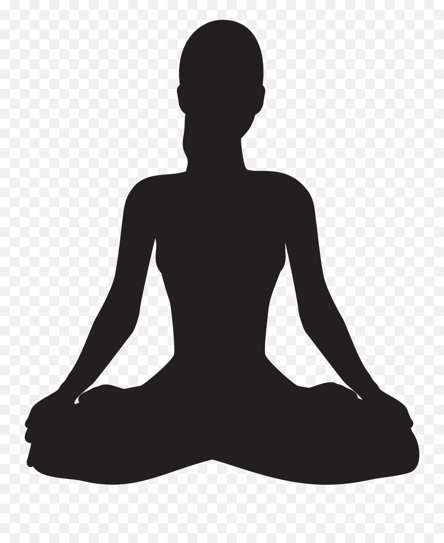 Transparent Meditation Clipart Black Emoji,Meditation Emoji