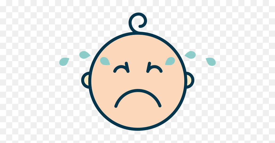 Icono Bebé Llorando Gratis De Babies Emoji,Emoji Llorando