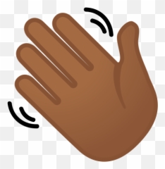 Waving Hand Emoji With Medium - Waving Hand Png,Waving Emoticon