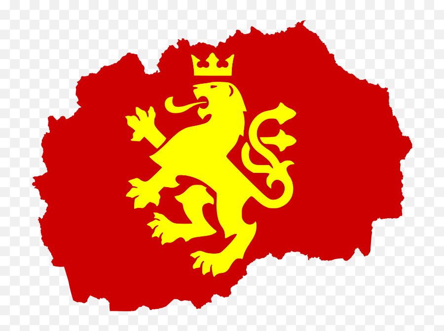 Flag Map Of The Republic Of Macedonia - Macedonian Lion Coat Of Arms Emoji,Lesbian Flag Emoji