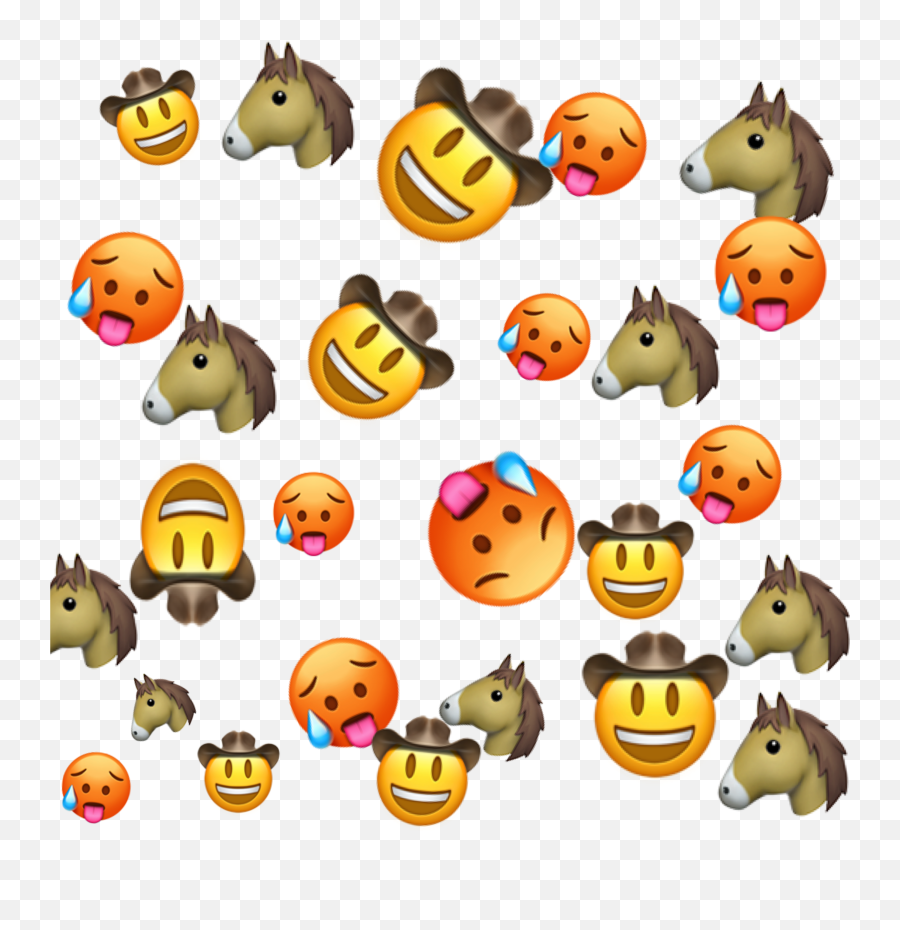 Horse Cowgirl Cowboy Sticker Emojibackground Emoji Fre - Clip Art,Cowgirl Emoji