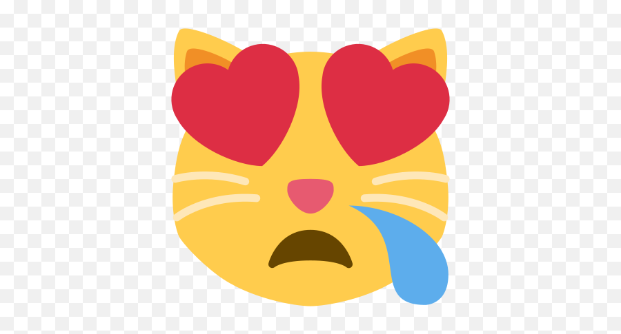 Eyes - Cat Yawns Emoji,Cat With Heart Emoji