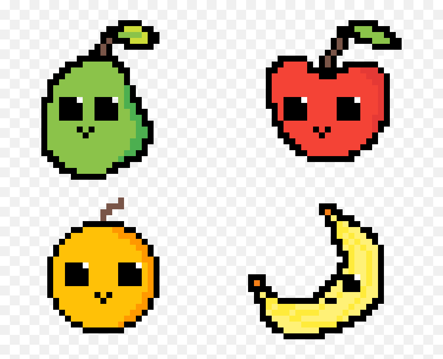 Pixilart - Cute Fruit By Anonymous Cyberbullying Emoji,Fruit Emoticon