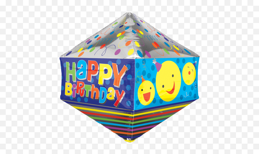 21 Happy Birthday Anglez Smiley Faces Ultrashape Foil Balloon - Birthday Emoji,Happy Birthday Emoticon