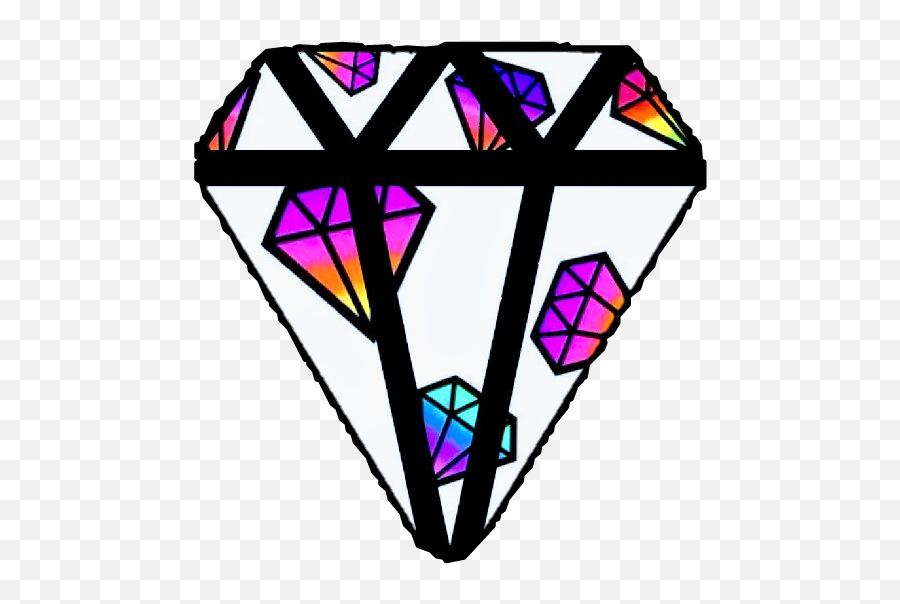 Jewel Clipart Colorful Diamond Jewel - Geometrics Diamond Lattice Emoji,Jewel Emoji