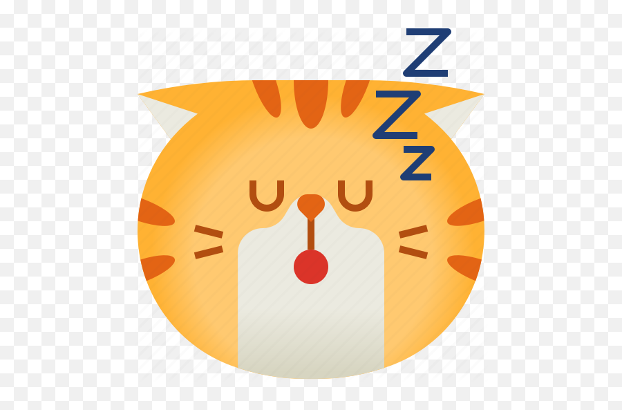Cat Sleep Avatar Emoticon Emoji - Icon,Cat Emoticons Text