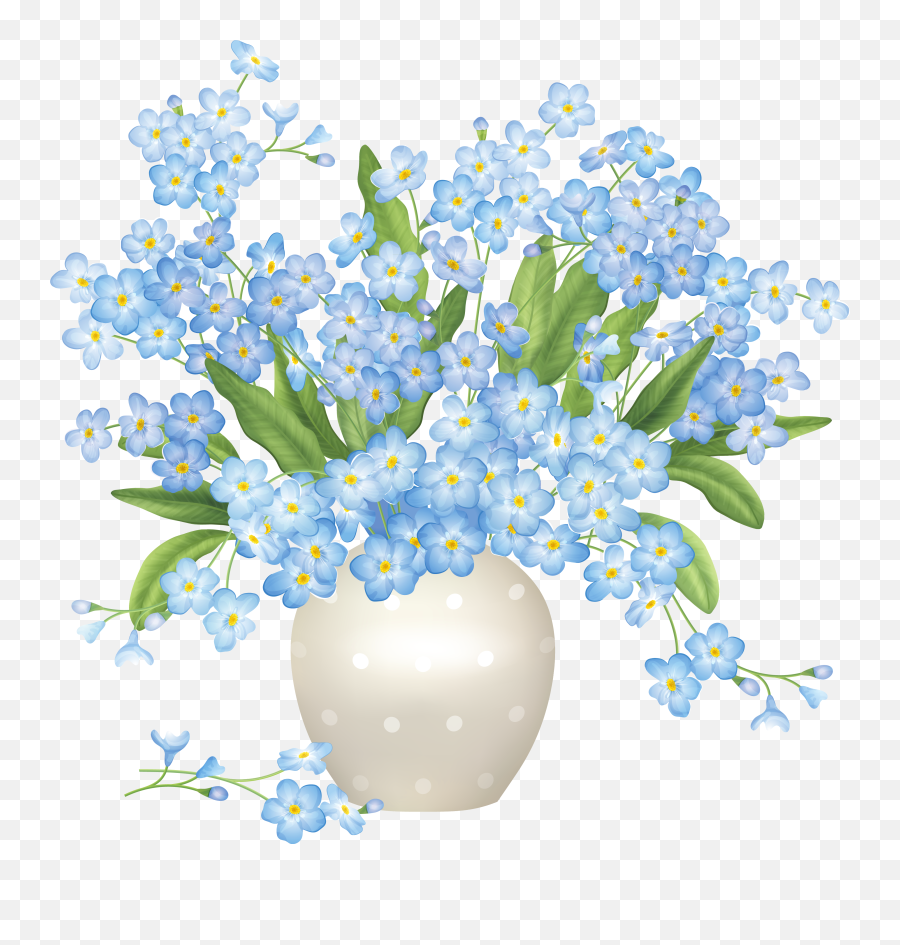 Library Of Free Blue Flower Clip Png - Flower Vases Clip Arts Emoji,Blue Flower Emoji