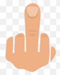 Emojione1 1f595 - Bird Finger Emoji,Hand Emoji