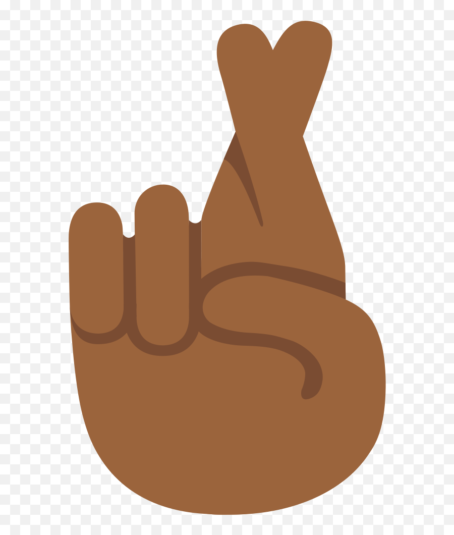 Emoji U1f91e 1f3fe - Black Fingers Crossed Emoji,Emoji Crossed Fingers