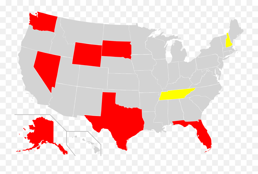 State Income Tax - States With No Income Tax Emoji,Bi Flag Emoji