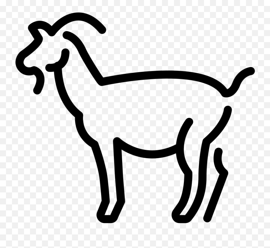 Openmoji - Goat Emoji,Goat Emoji